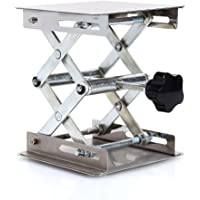 Plataforma elevadora de laboratorio- Akozon mesa elevadora de tijera de laboratorio de acero inoxidable de 100x100 mm…